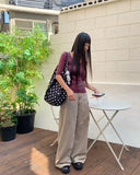 Kakl wide long cotton pants