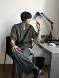 Millet Button Collar Short Sleeve Knit