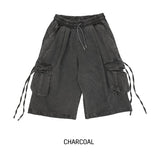 Side rope pig Bermuda cargo pants