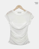 Bonir Side Shirring Short Sleeve T-shirt