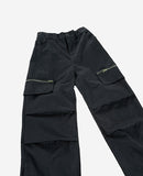 Zip Pintuck Cargo Pants