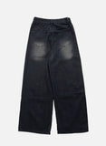 Wrap Cross Over Denim Pants