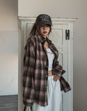 Doze loose fit check shirt