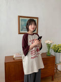 [unisex] Momoku color matching printing over short sleeve tee
