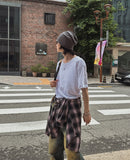 Kant Check Hooded Shirt