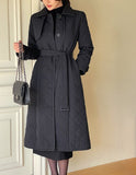 [Basic Fit] Dayk Collar Quilting Padding Coat (Belt Set)