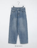 [unisex] Lyuti Cat Washing Wide Denim Pants