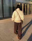 Kazin Corduroy Adjust Snap Brushed Wide Pants