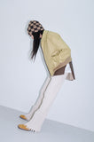two way papaer leather jumper