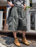 Fold Pocket Pigment Cargo Bermuda Pants