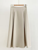 Lovin Banding Pintuck Flare Skirt