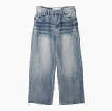 Godin Washed Back Pocket Wide Denim