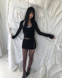 Quto See-through Bolero Cardigan