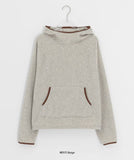 Comdero color matching fleece brushed hoodie