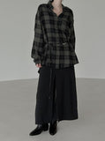 Slit mesh layered long skirt
