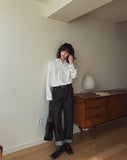 Crease Suede Overfit Shirt