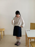 [BAONHAUS] Lulubo Shirring Round Stripe Blouse