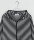 Leshu Stripe Fleece Zip-Up Jumper