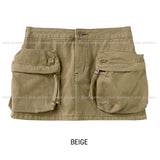 utility three-dimensional pocket mini skirt