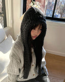 Nea Collar Pocket Rib Knit Cardigan