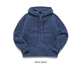 Dust pigment hood zip-up