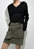 SEE-THROUGH V NECK NT