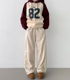 Two-Way Thick Brushed Lining Wide Jogger Cut Wide Banding Training Pants