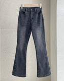 Andanti Brushed Washed Bootcut Denim Pants Basic