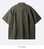 Minimal Crop Check Short Sleeve Shirt