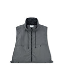 [AG] Nylon Hidden Hood Crop Vest