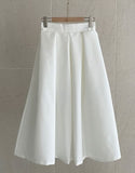 Mello Pintuck Flare Long Skirt