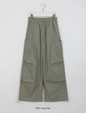 Kikiko nylon banding string parachute cargo pants