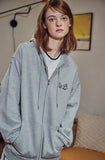 Wind Puppy Embroidered Hood Zip-Up