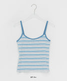 Niero Stripe Tencel String Sleeveless