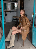 (UNISEX) Ed Leather Over Blazer