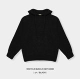 Wool Recycled Boucle Knit Hoodie