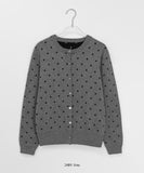 Bending Dot Round Cardigan