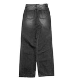 Mochi Black Washing Denim Wide Pants