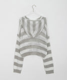 Larina Stripe Summer Hood Knit