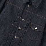 Friendly Pintuck Trucker Denim Jacket