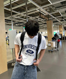 University over T-shirt
