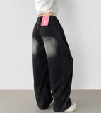 Summer ver cooling pleats side pintuck balloon wide fit pants