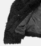 Chocolate Hairy Fur Jacket