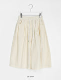 [unisex] Hussy Linen Banding Bermuda Pants