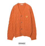 Wappen Cable V-Neck Cardigan