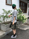 DOUBLE FRILL CAMO SKIRT
