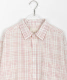 [unisex] Hisui Summer Check Over Shirt