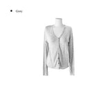 Take See-Through Linen Knit Long Sleeve Cardigan