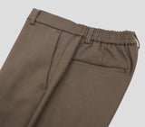 Enti brushed semi-wide slacks