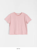 Chiben Back Slit Color Short Sleeve Tee